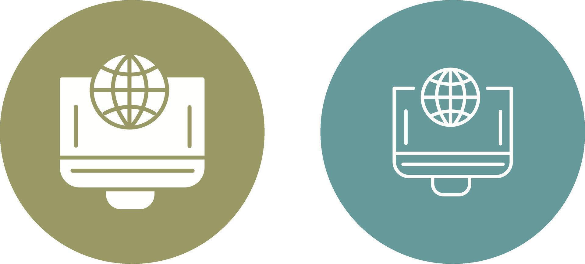 wereldbol vector pictogram