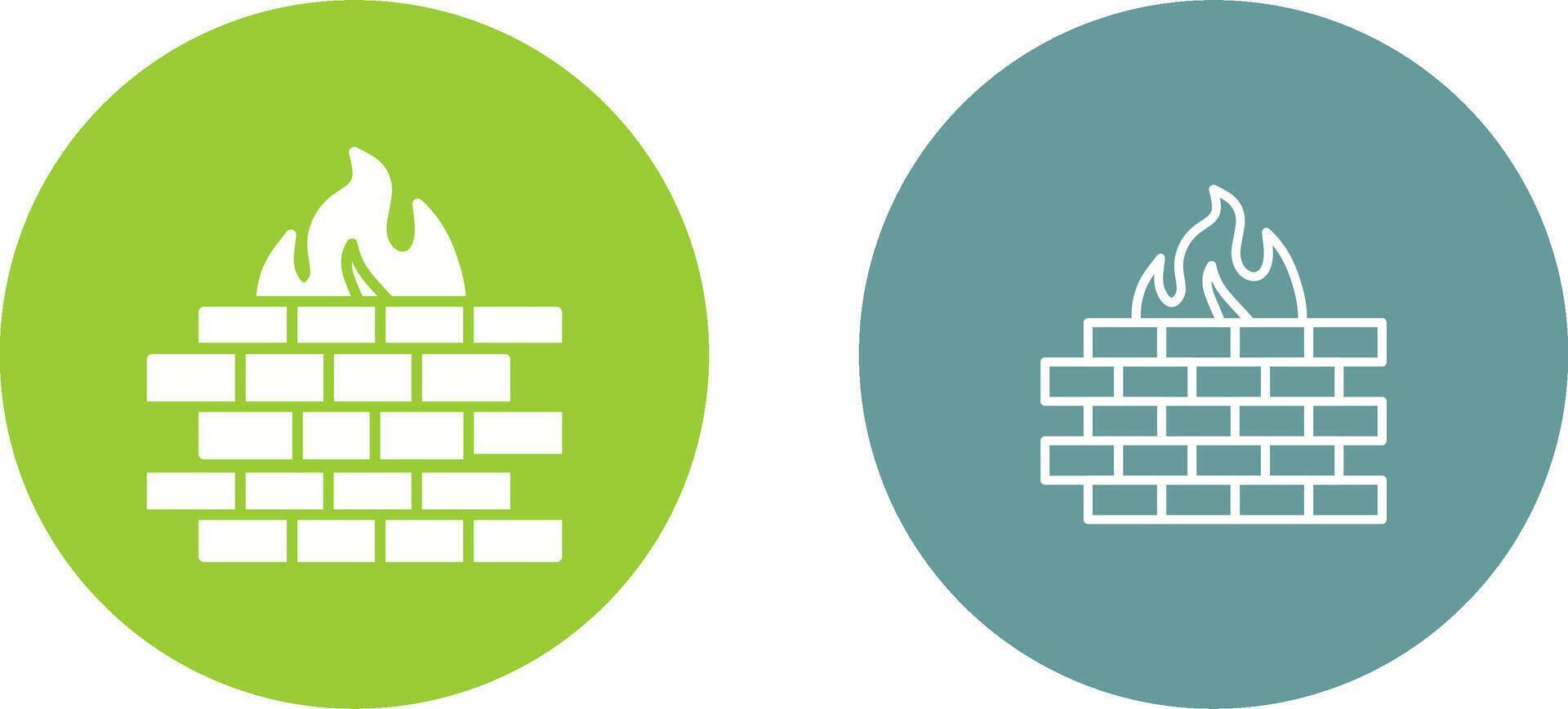 firewall vector pictogram