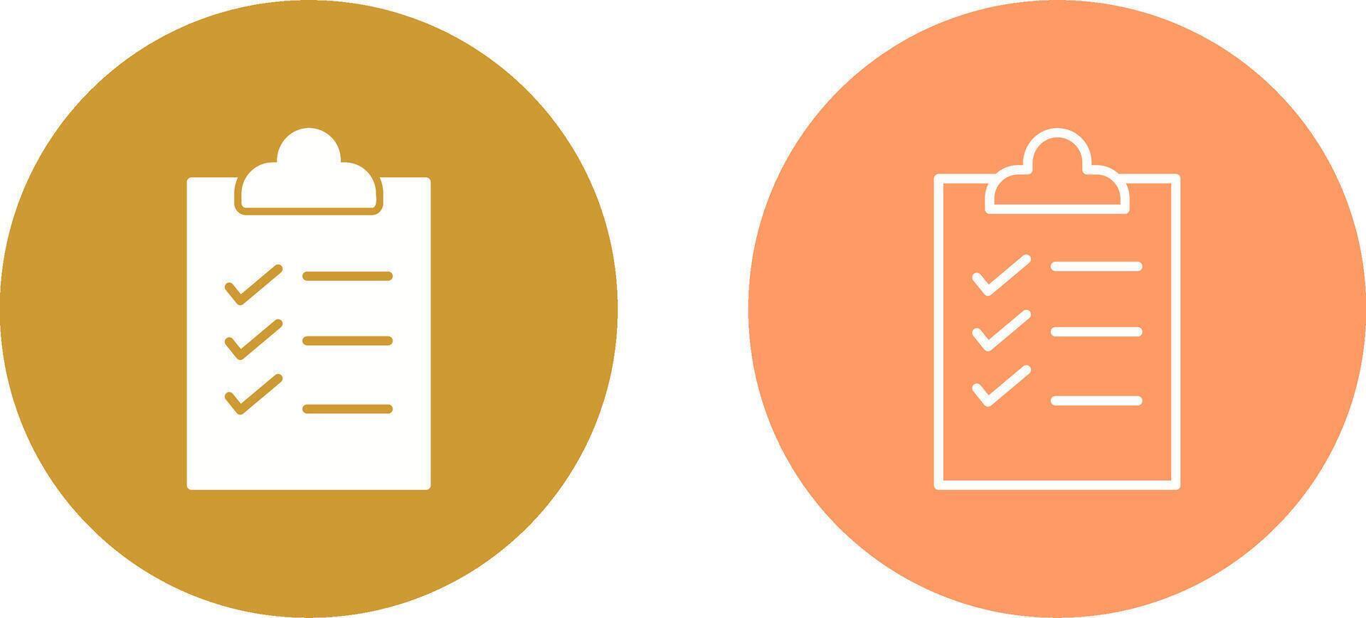 controlelijst vector pictogram