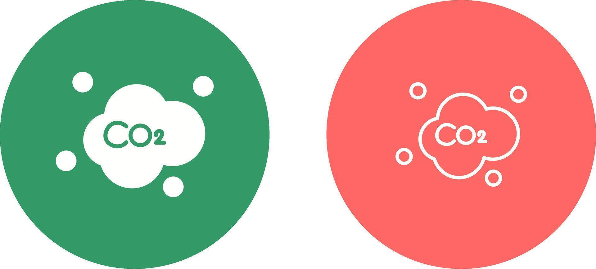 koolstof dioxide vector icoon