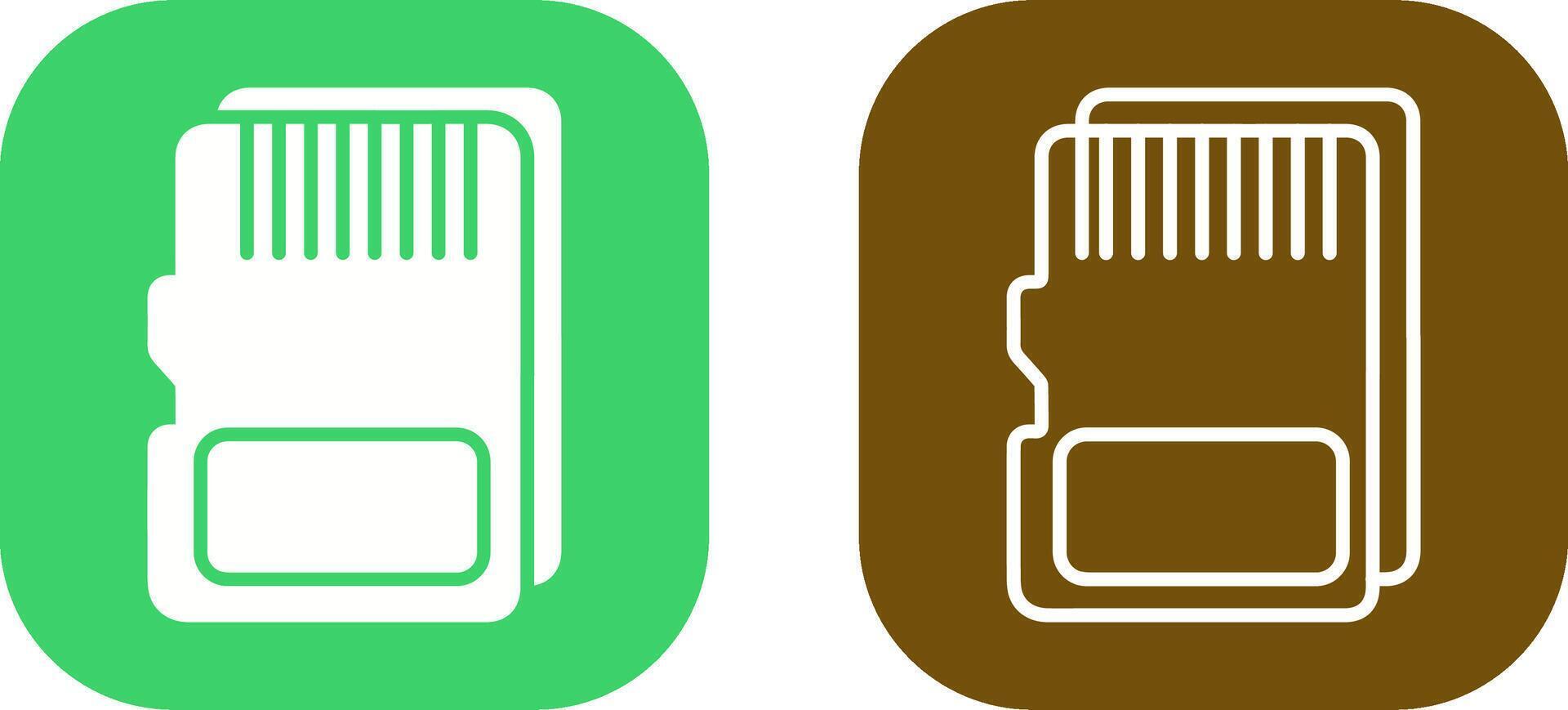 sd-kaart vector pictogram