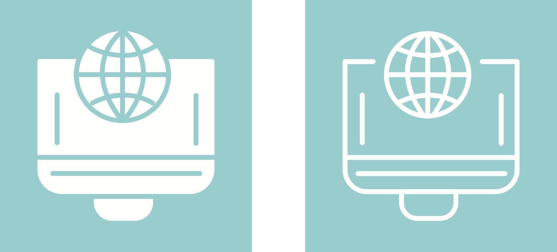 wereldbol vector pictogram