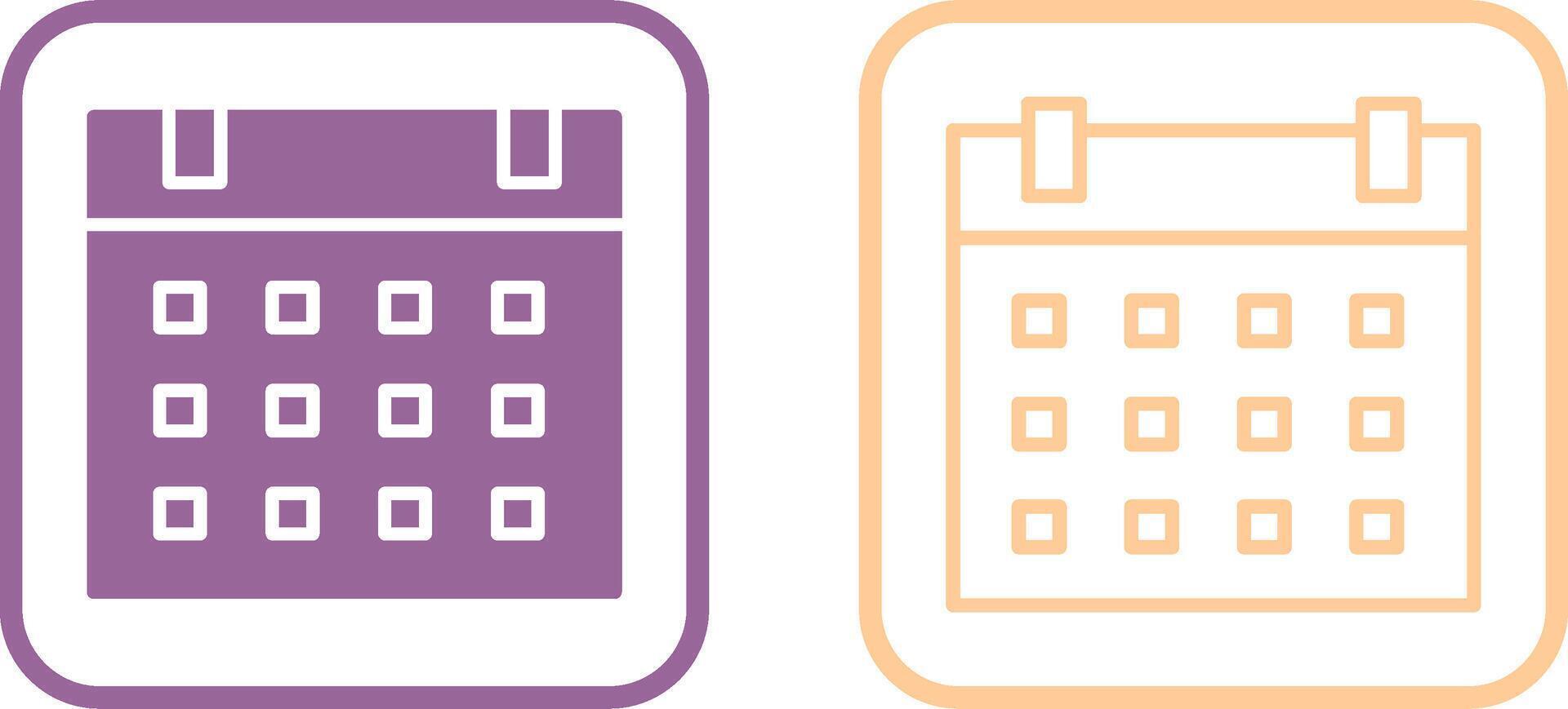 kalender vector pictogram