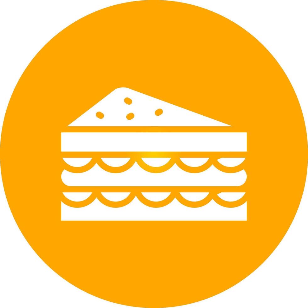belegd broodje creatief icoon ontwerp vector
