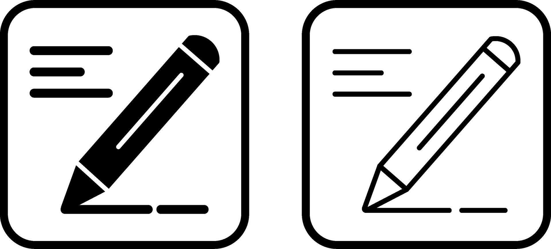 potlood vector pictogram