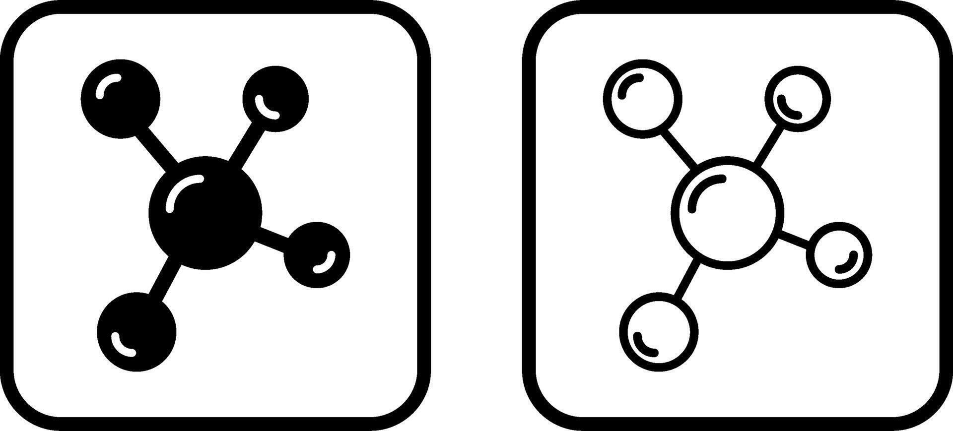 molecuul vector pictogram