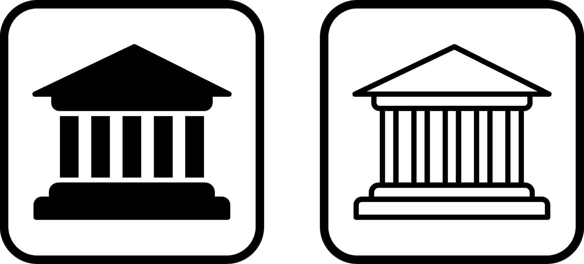 Parthenon vector icoon