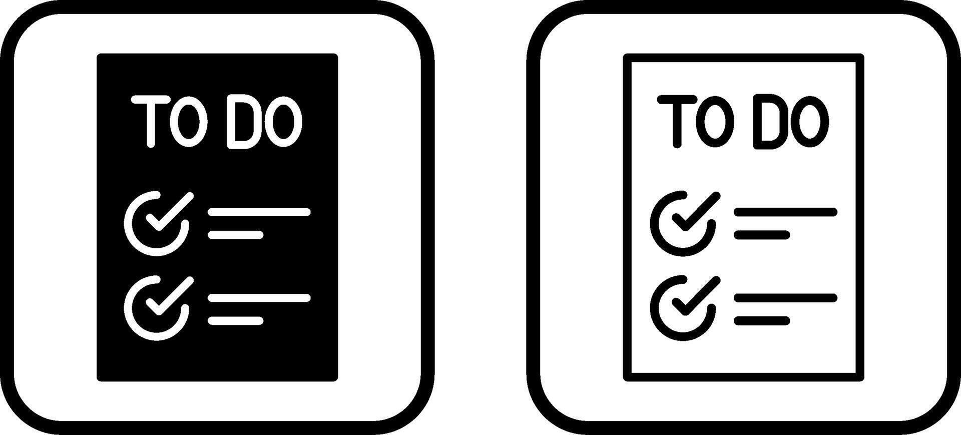 vandaag naar gedaan checklist vector icoon