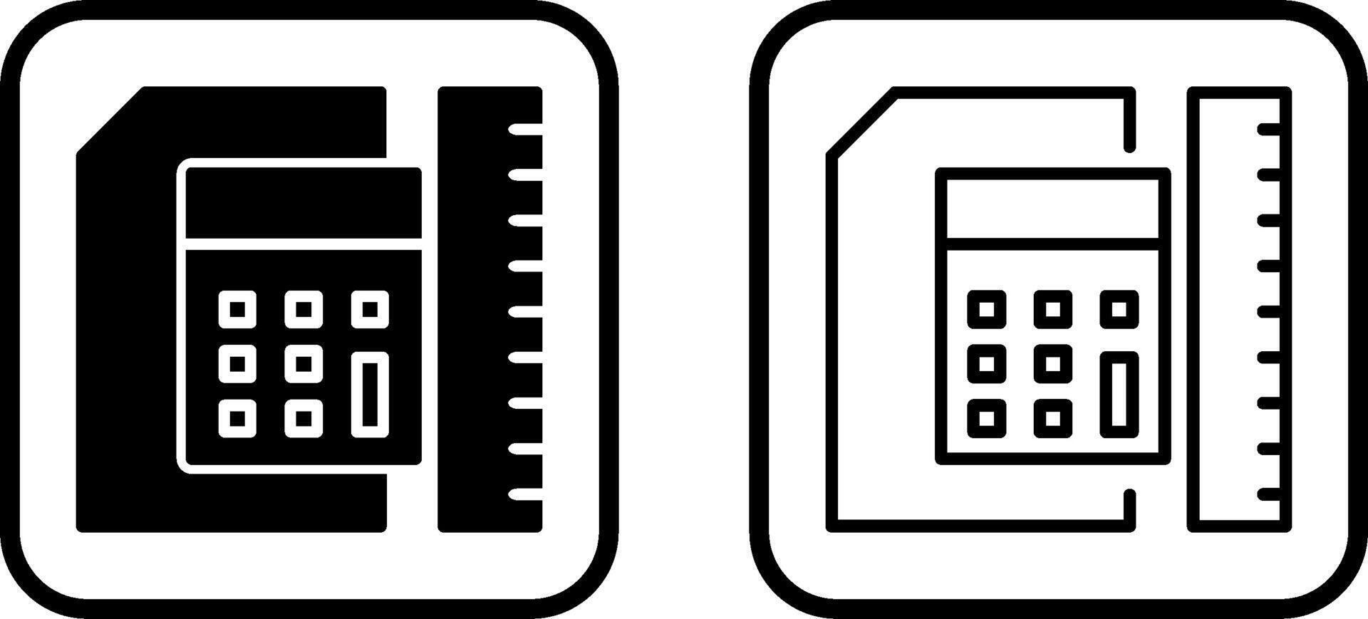 liniaal vector pictogram