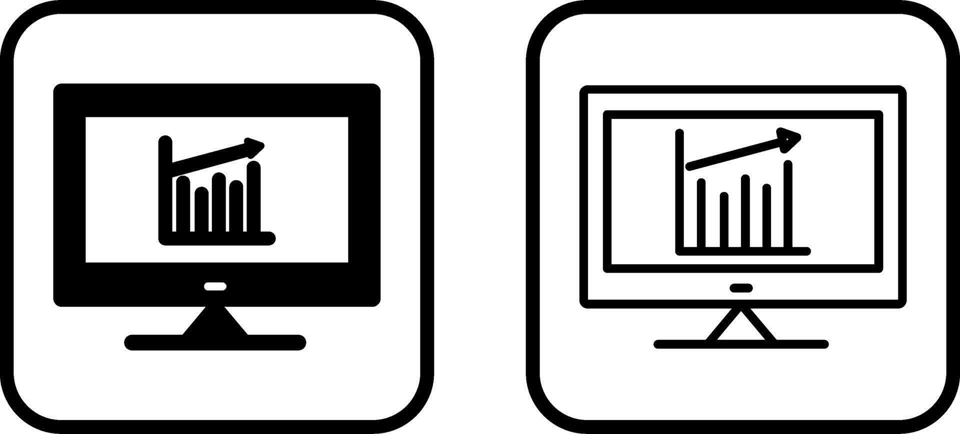 online diagram vector icoon