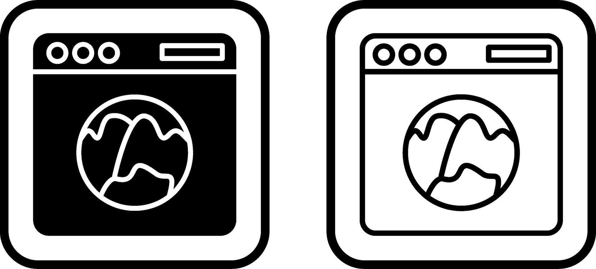 browser vector pictogram