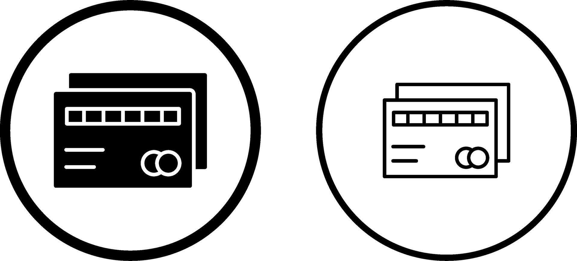 ATM-kaart vector pictogram