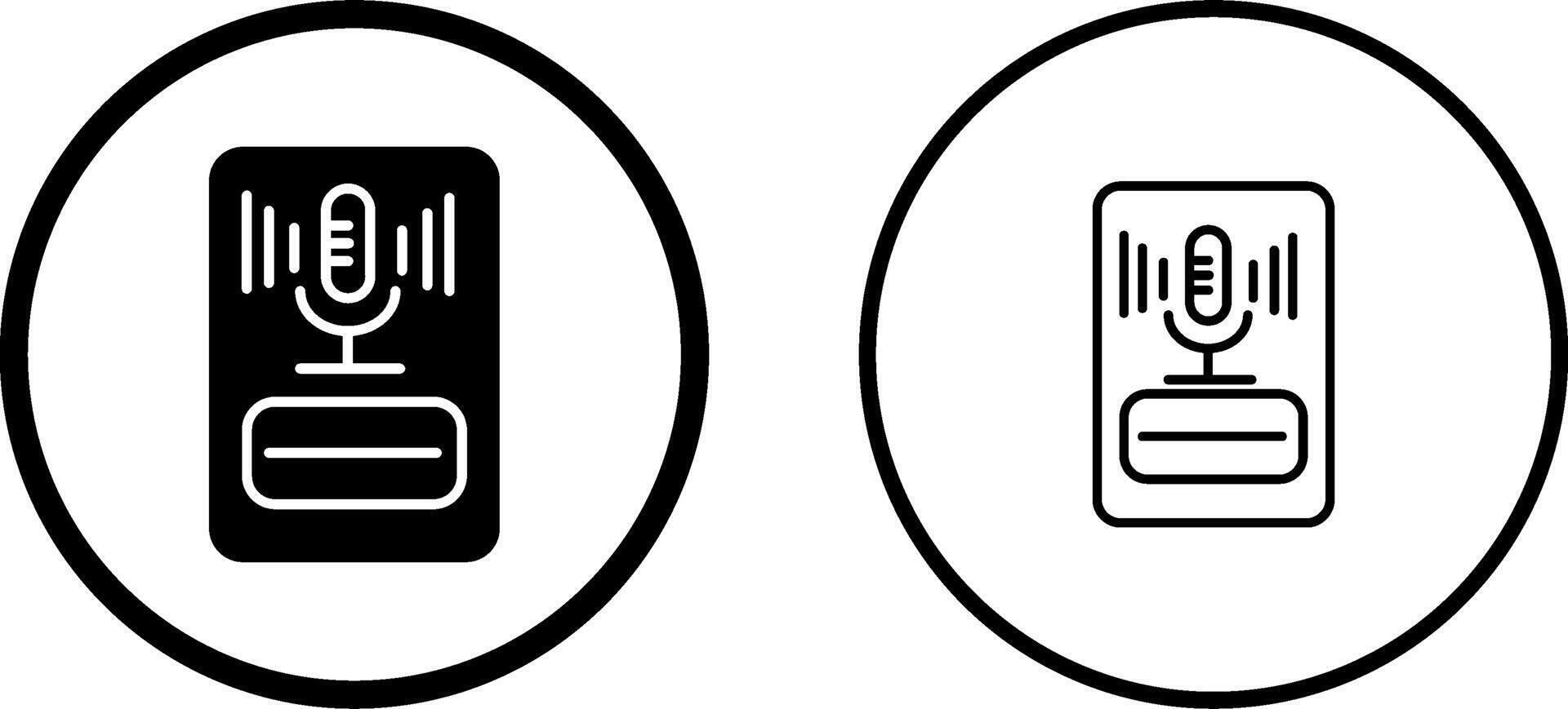 microfoon vector pictogram