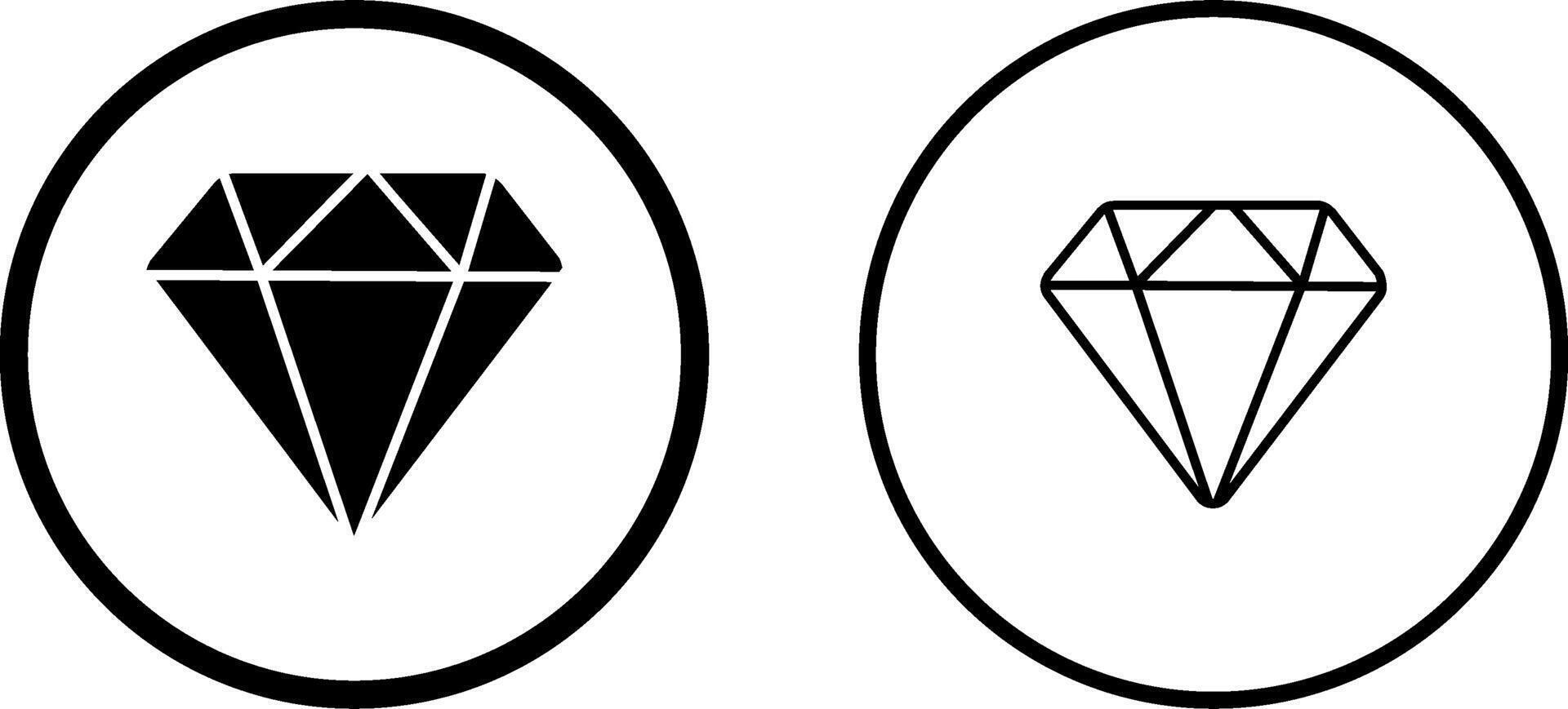 diamant vector pictogram