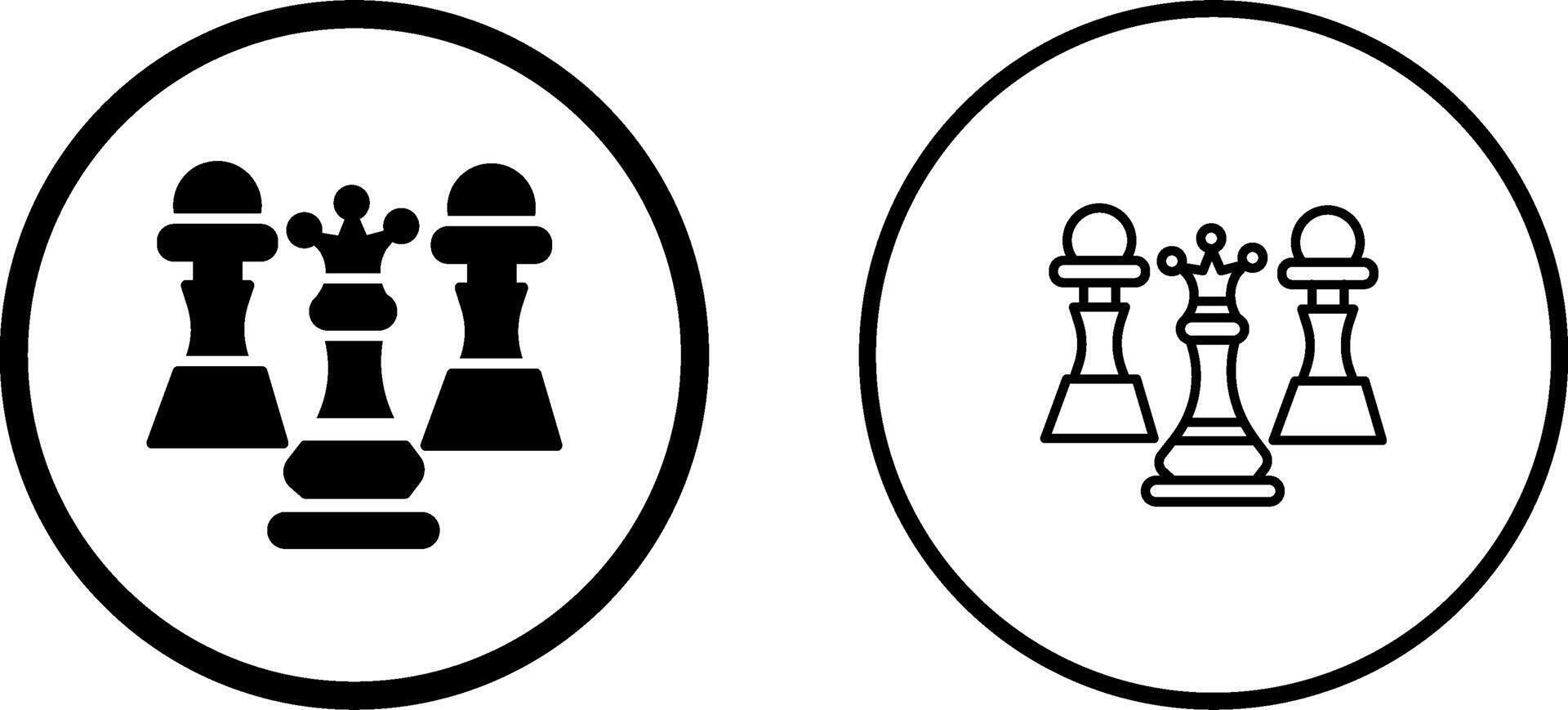 schaak vector icoon