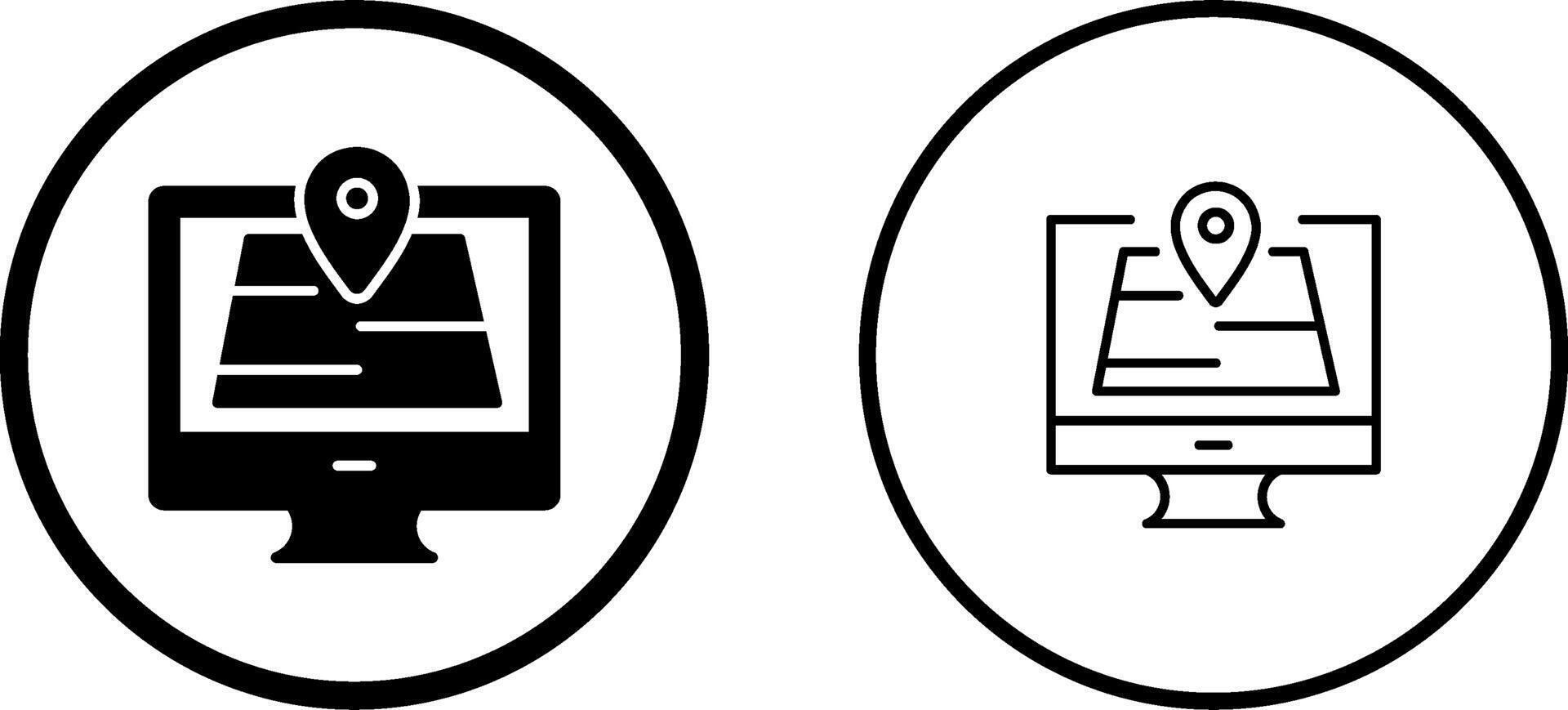 kaart vector pictogram