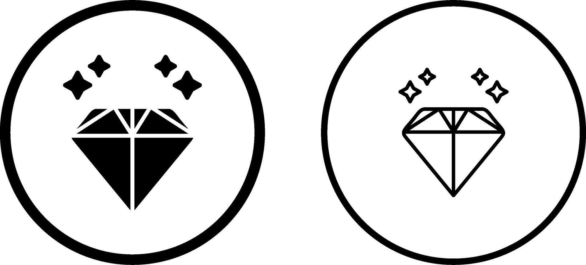 diamant vector pictogram