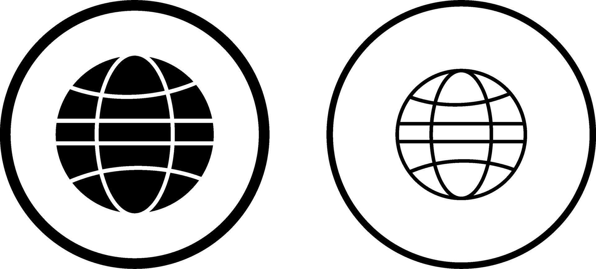 wereldbol vector pictogram