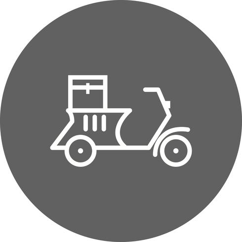 Vector levering motorfiets pictogram