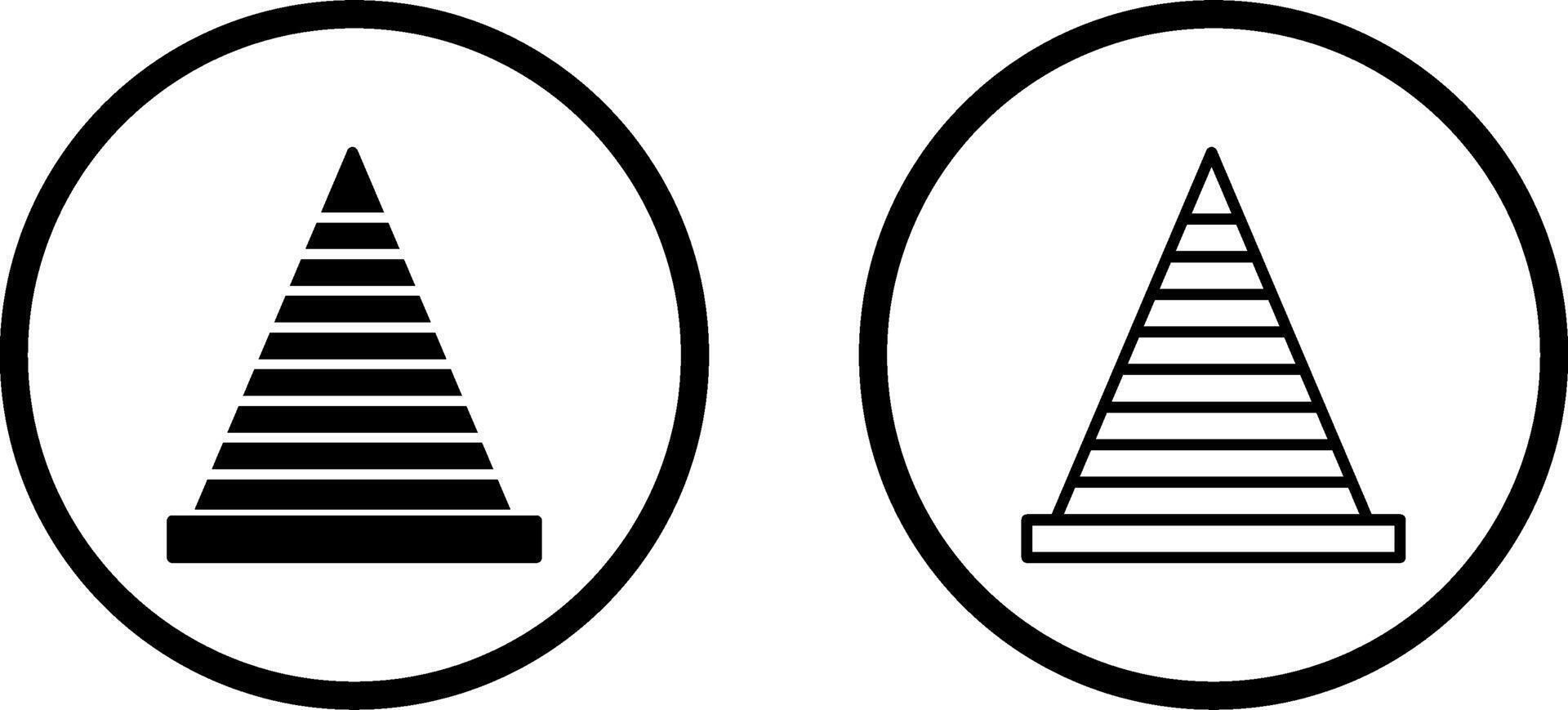 verkeer ijshoorntje vector icoon