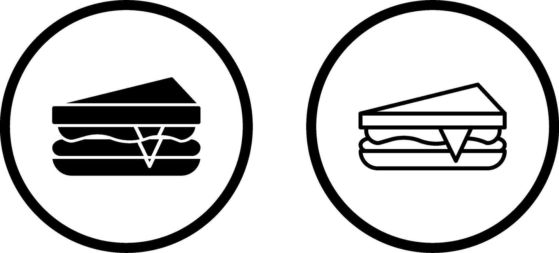 belegd broodje vector icoon