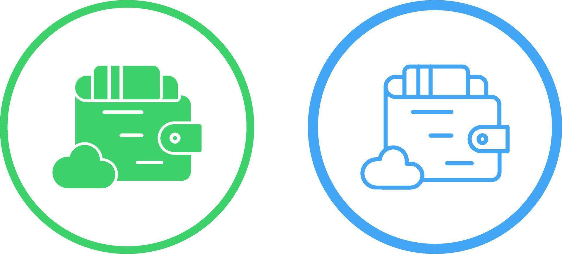 portemonnee vector pictogram