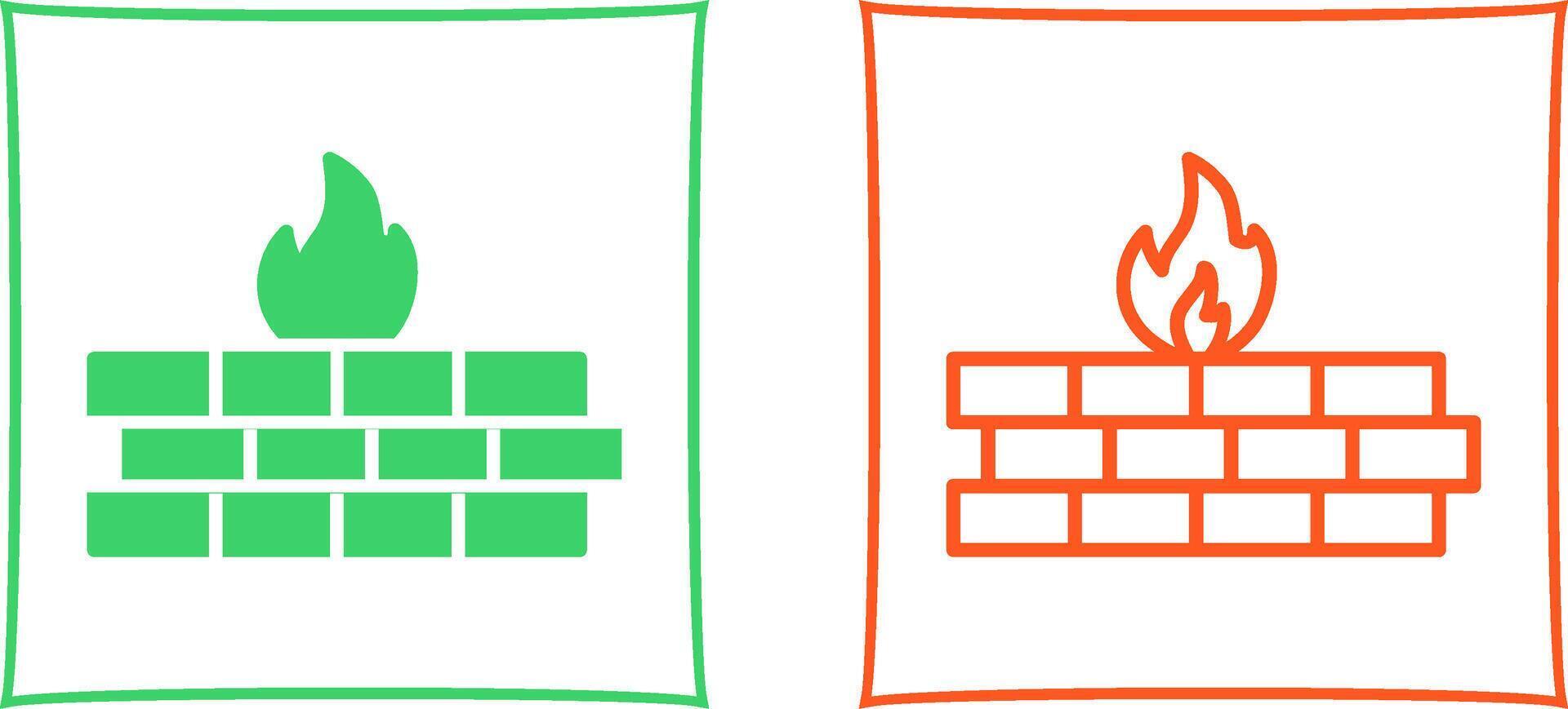 firewall vector pictogram