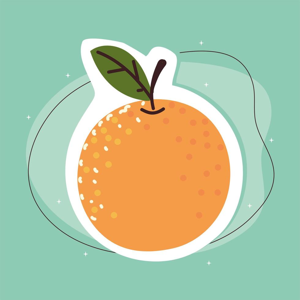 sinaasappel fruit vers vector