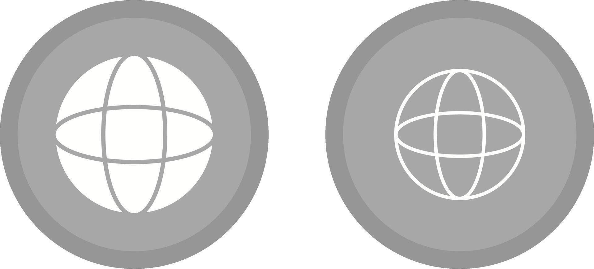 wereldbol vector pictogram