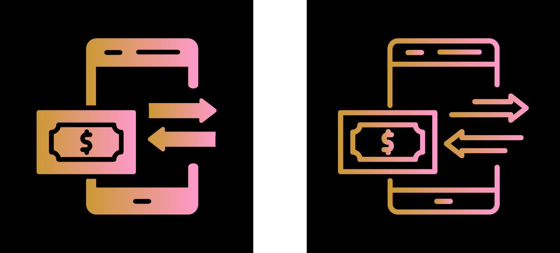 geld overmaken vector icon