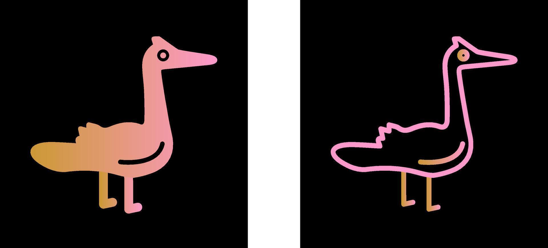 flamingo vector pictogram