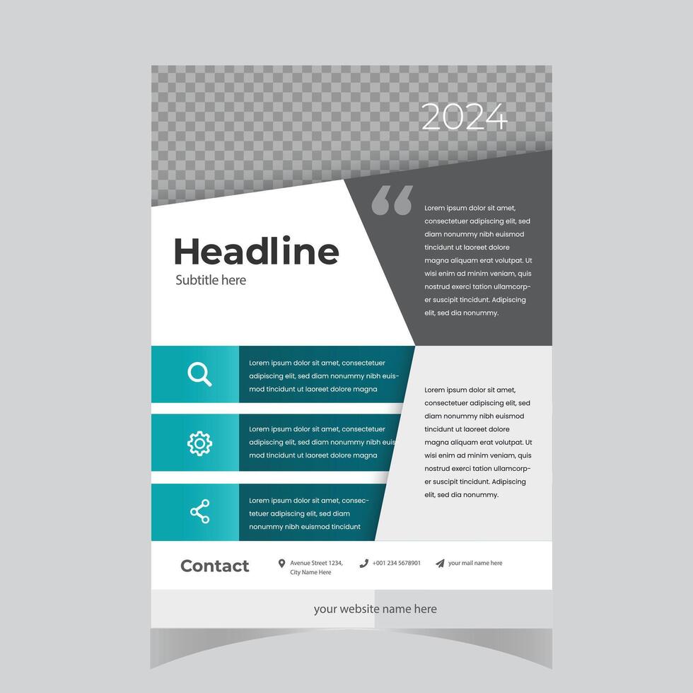 brochure ontwerp Hoes modern lay-out, jaar- rapport, poster, folder in a4 met blauw driehoeken vector