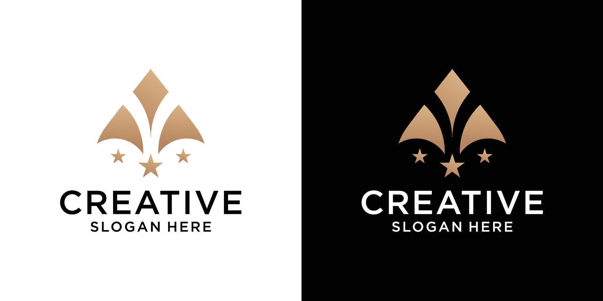 luxe brief een logo ontwerp vector