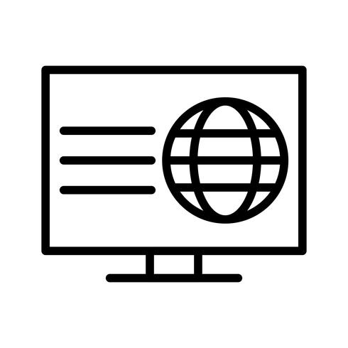 Vector webpagina pictogram