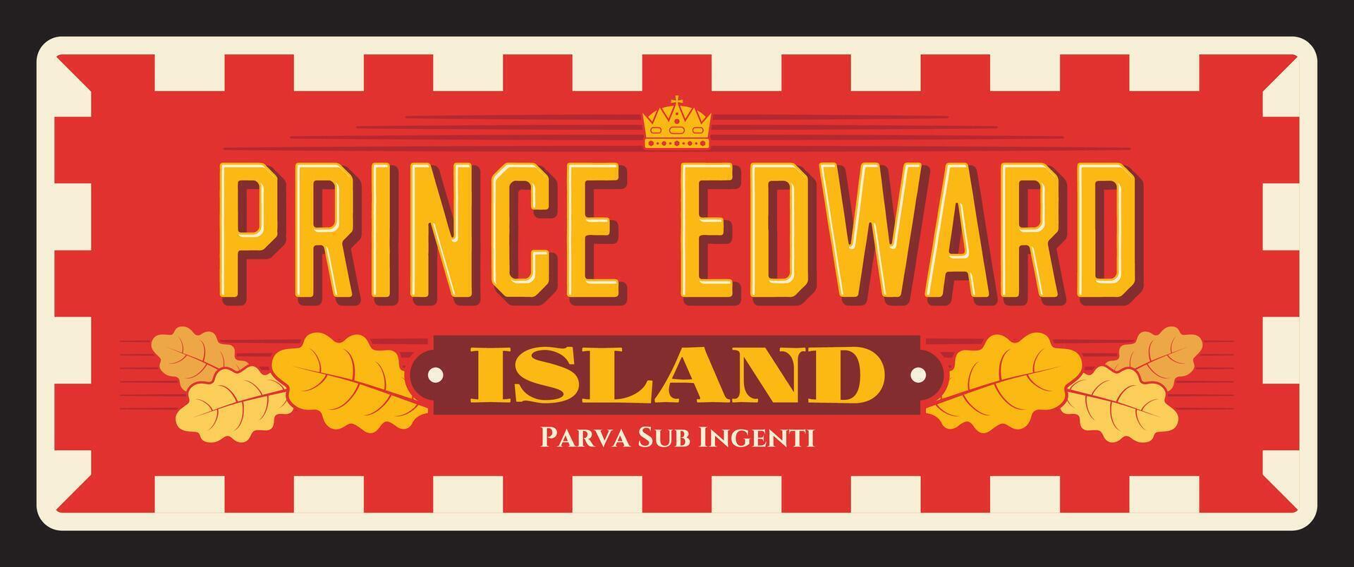 prins edward eiland, Canadees provincie bord vector