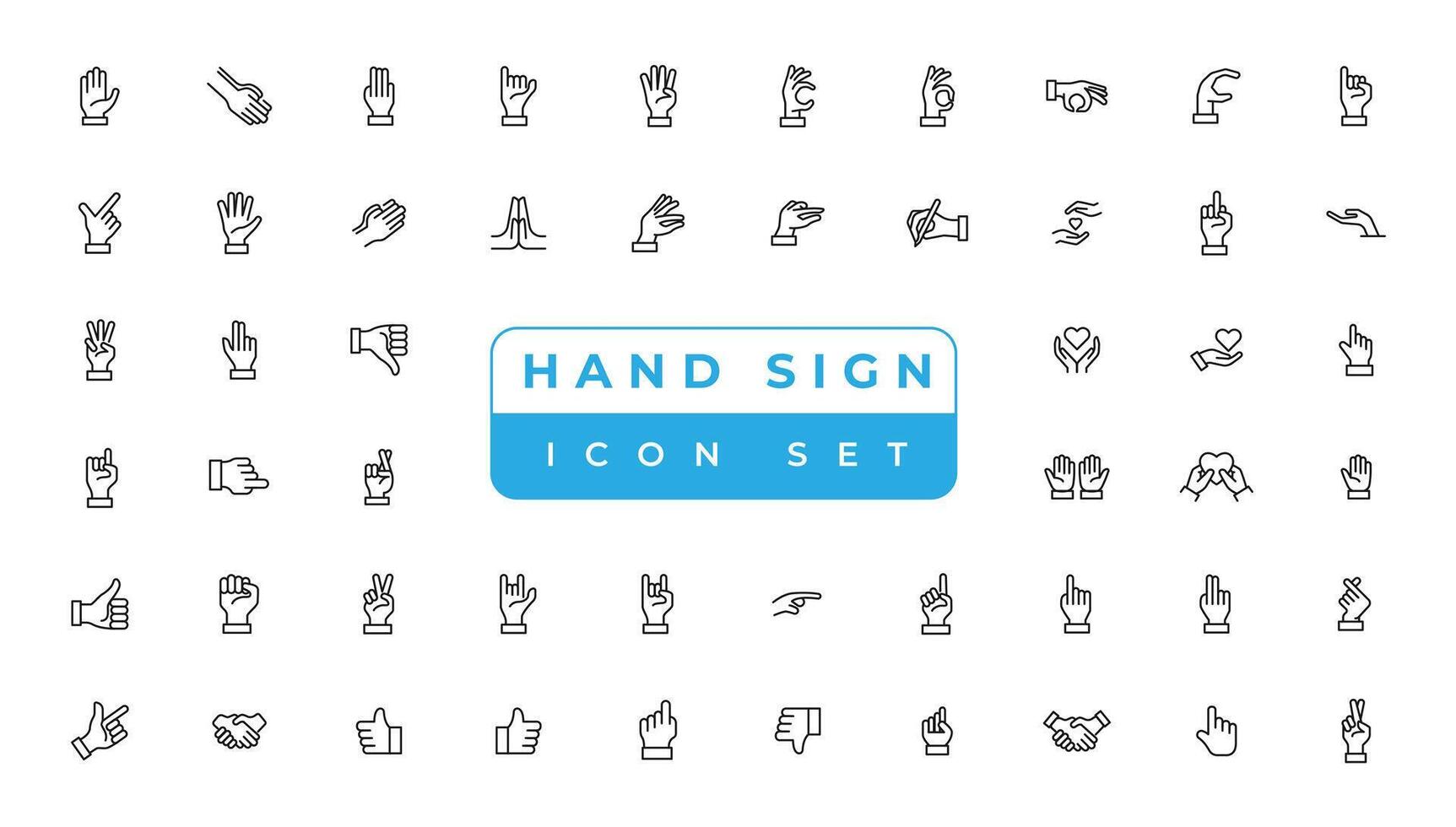 hand- teken icoon vector