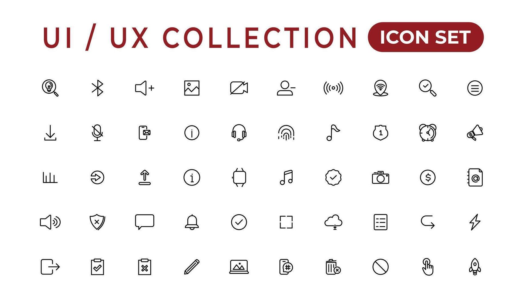 mega reeks van ui ux icoon set, gebruiker koppel iconset collectie.set van dun lijn web icoon set, gemakkelijk schets pictogrammen verzameling, pixel perfect pictogrammen, gemakkelijk vector illustratie.