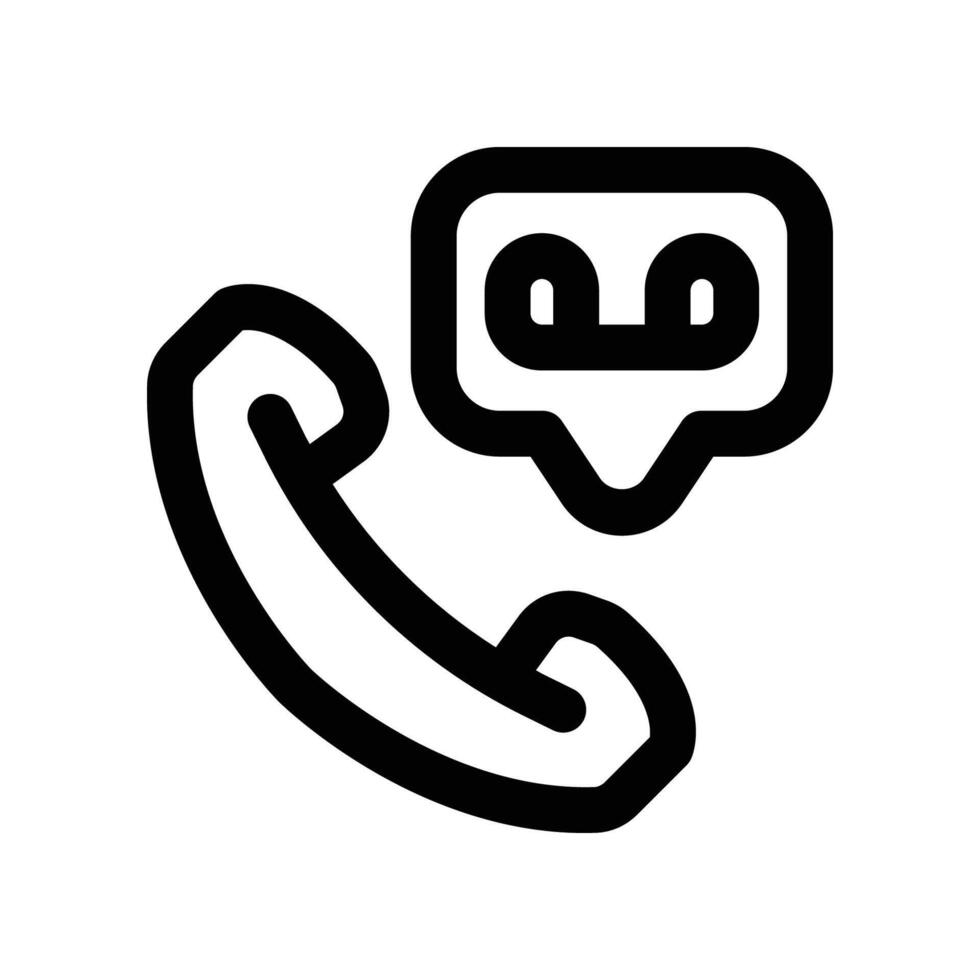 Vermelding telefoontje icoon. vector lijn icoon voor uw website, mobiel, presentatie, en logo ontwerp.
