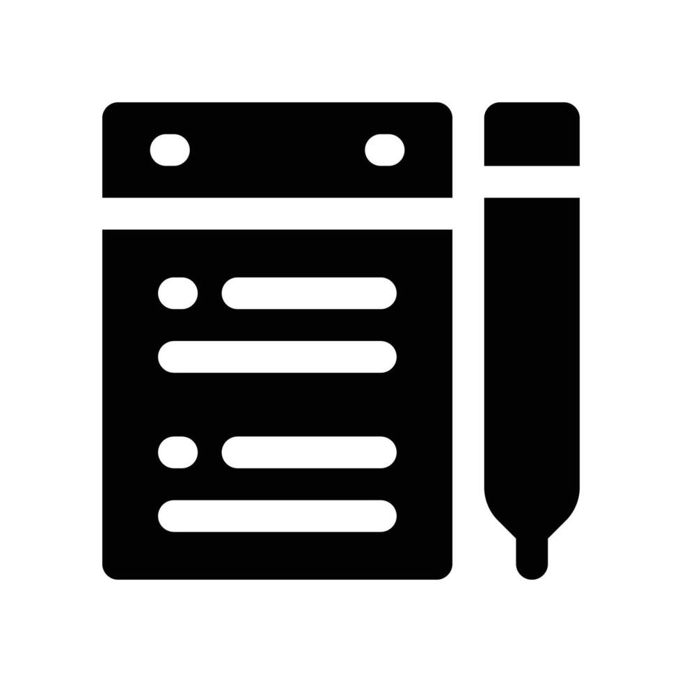 checklist icoon. vector glyph icoon voor uw website, mobiel, presentatie, en logo ontwerp.
