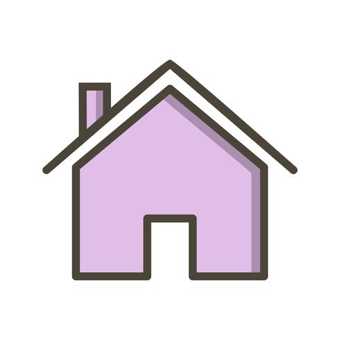 Huis pictogram vectorillustratie vector