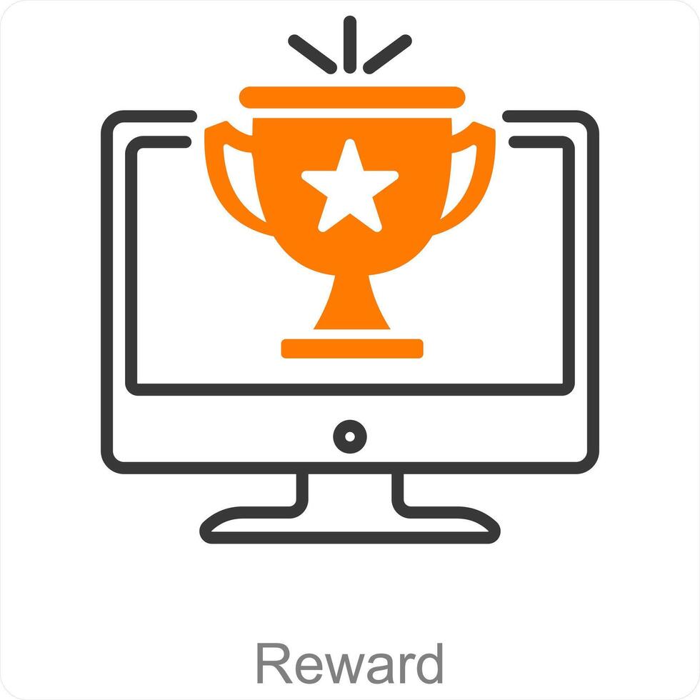 beloning en prijs icoon concept vector