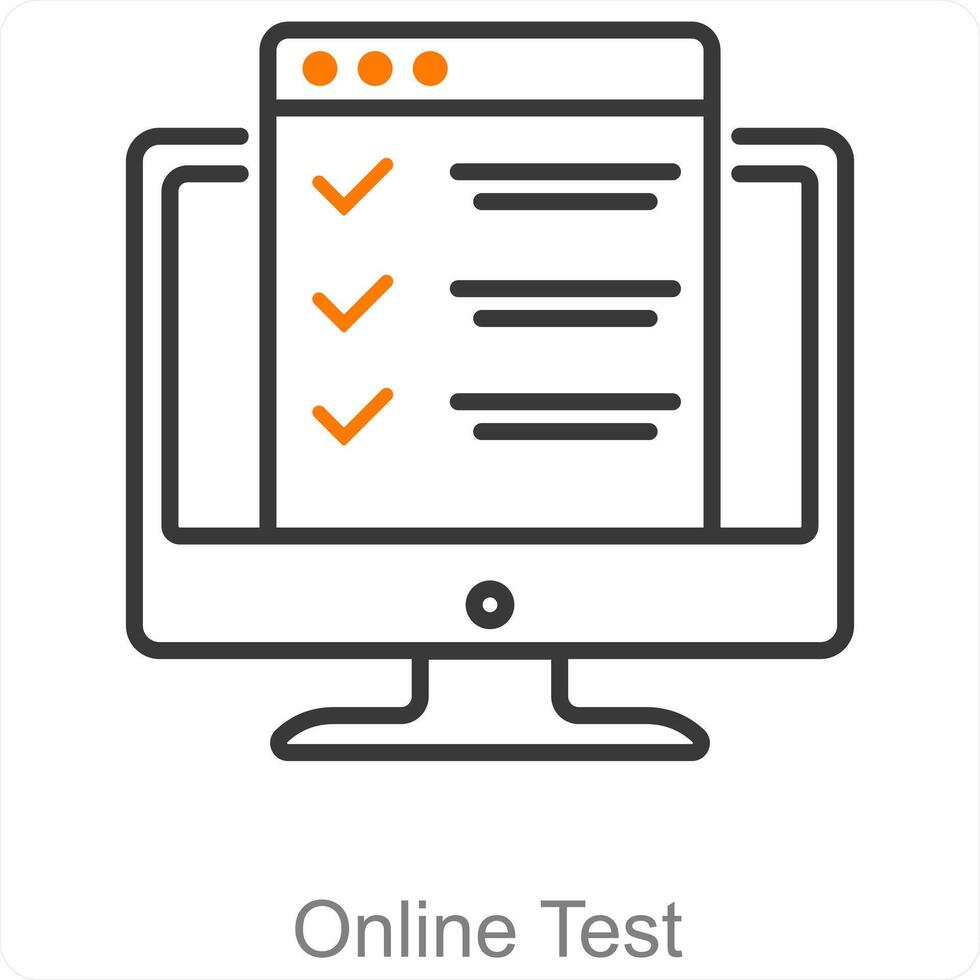 online test en quiz icoon concept vector