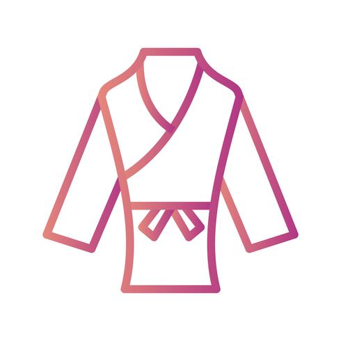 Karate pictogram vectorillustratie vector