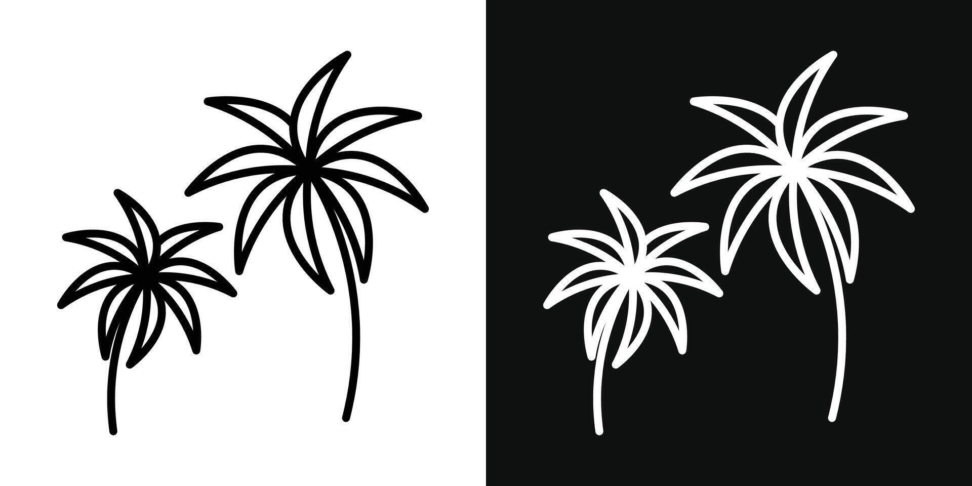 palmboom icoon vector