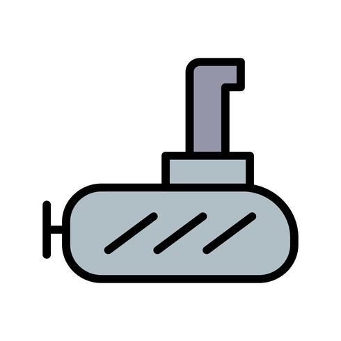 Vector onderzeeër pictogram