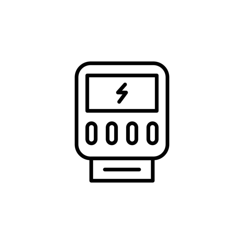 pictogram elektrische meter vector