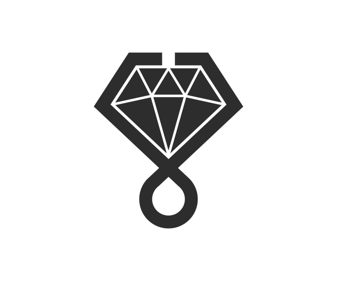 brief y diamant logo vector