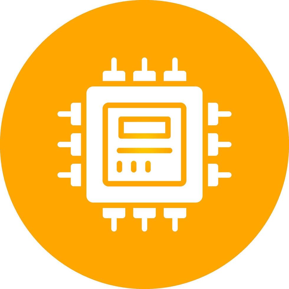 glyph cirkel helling ontwerp vector