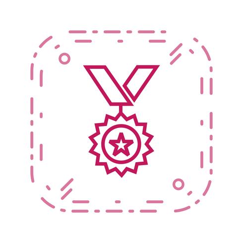 Medaille pictogram vectorillustratie vector