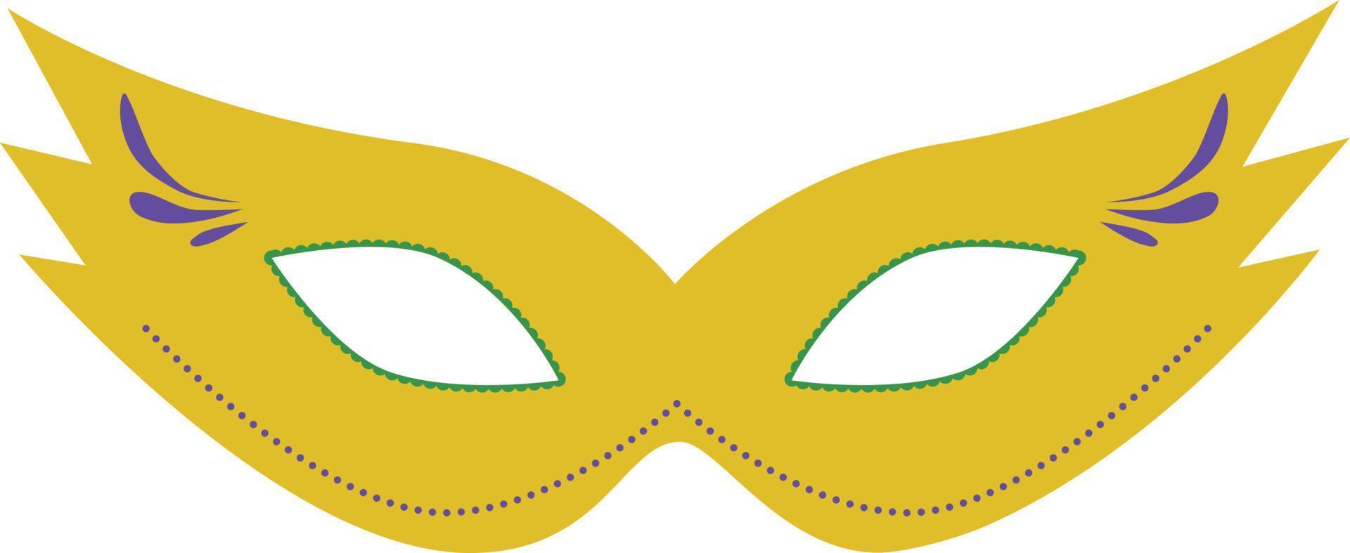 carnaval masker plat ontwerp icoon vector